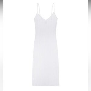 Cou Cou Intimates Midi Slip Dress in White